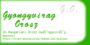 gyongyvirag orosz business card